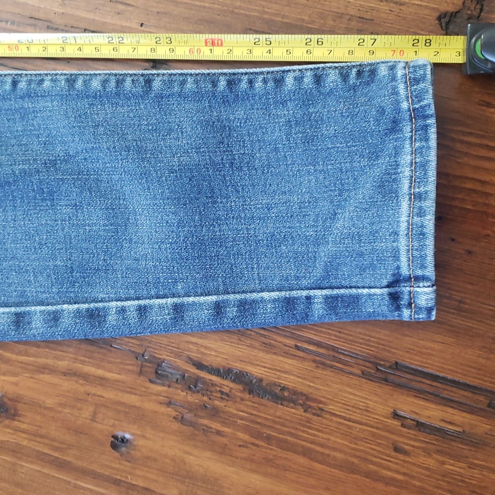 Levi's 721 High Rise Skinny Ripped Distressed Blue Jeans Size W28 L30 - Picture 13 of 14